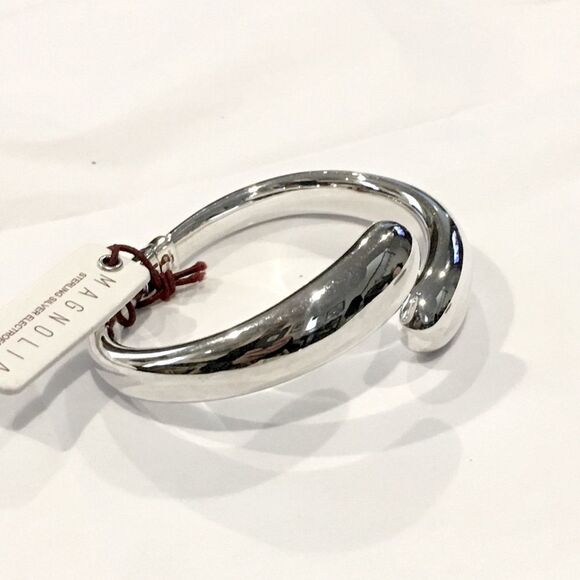 NWT Sterling Silver Hinged Bypass Wrap Bracelet - Picture 2 of 10